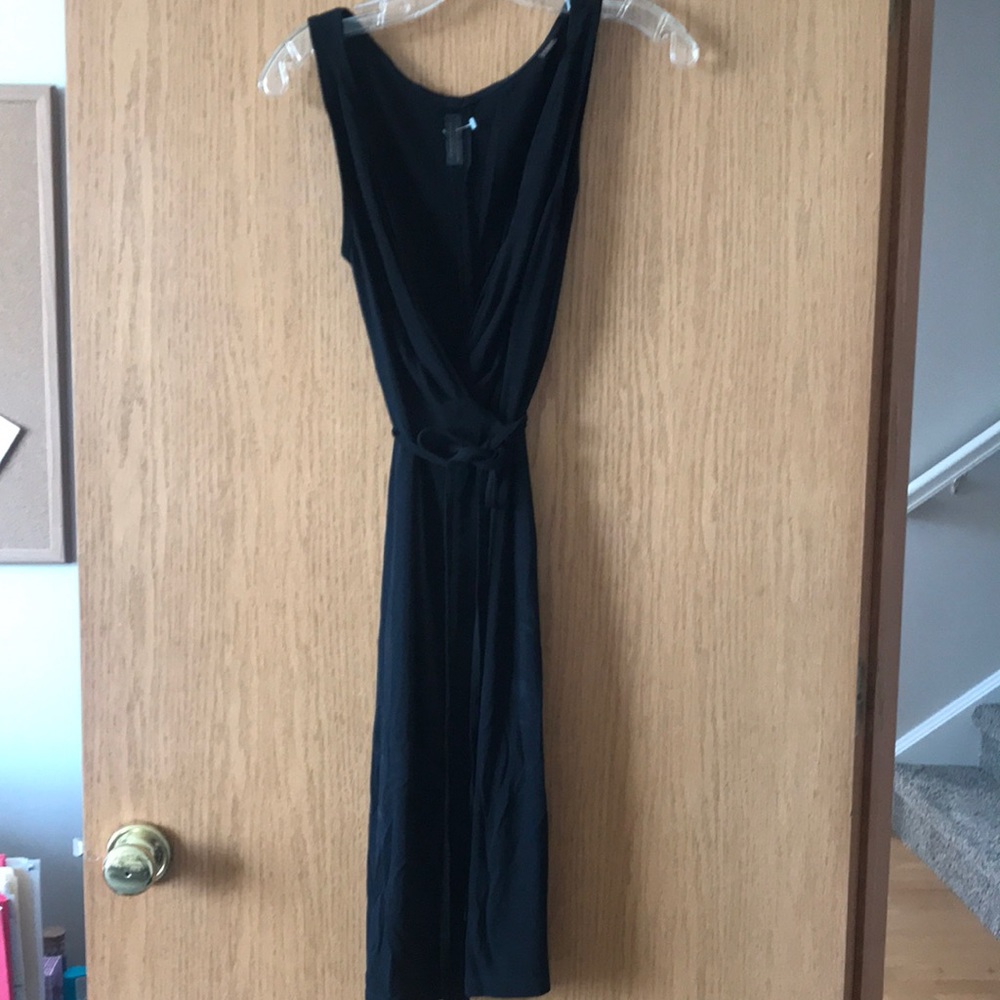 Black wrap around dress